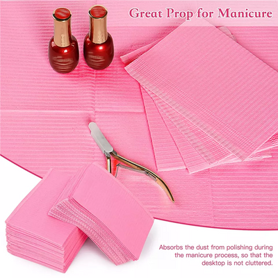 500x Dental Medical Bibs Manicure Tattoo Feeding Clean Disposable Waterproof Pad
