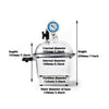Vacuum Desiccator Clear Visibility Double Valve Design Easy to Use Accessory