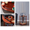 Pool Cue Rack Solid Wood Pool Stick Holder Floor Stand Holds 8 Pool Billiard Cue