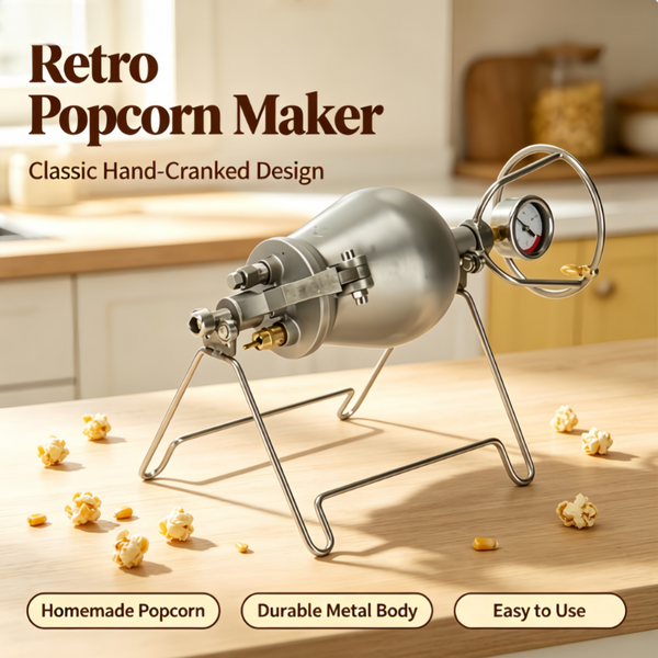 720ml Hand Popcorn Machine High Pressure Chinese Popcorn Popper for Movie/Family