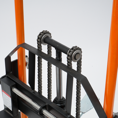 200kg Manual Forklift Platform Stacker Walkie Stacker 900mm Adjustable Forks