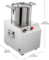 Commercial Food Processor Fritter Machine 1500W 10L Stainless Steel Meat Mincer