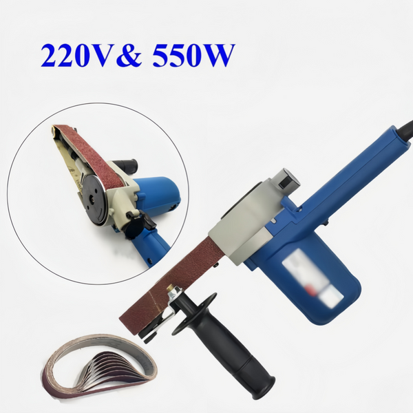 Electric Belt Sander Sanding Machine Angle Grinder Polisher Handheld for Wood