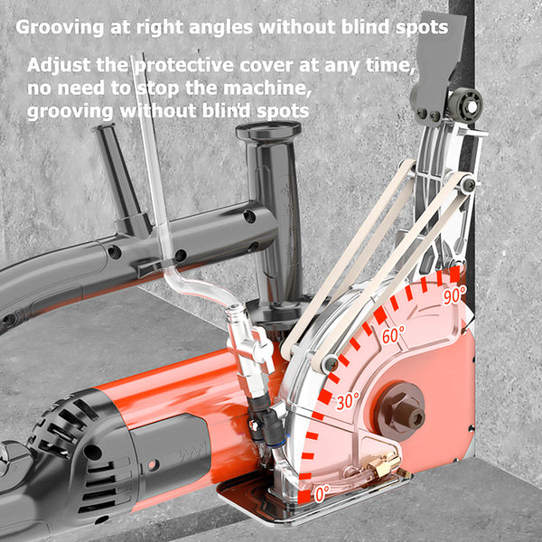 6100W Electric Wall Groove Cutting Machine Chaser Concrete Grooving Cutter