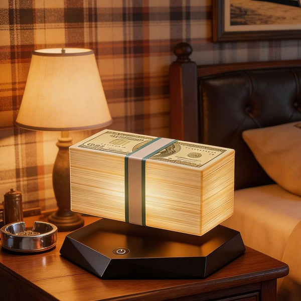 Magnetic Levitating Dollar LED Night Light GTA Money Floating Rotating Lamp Gift