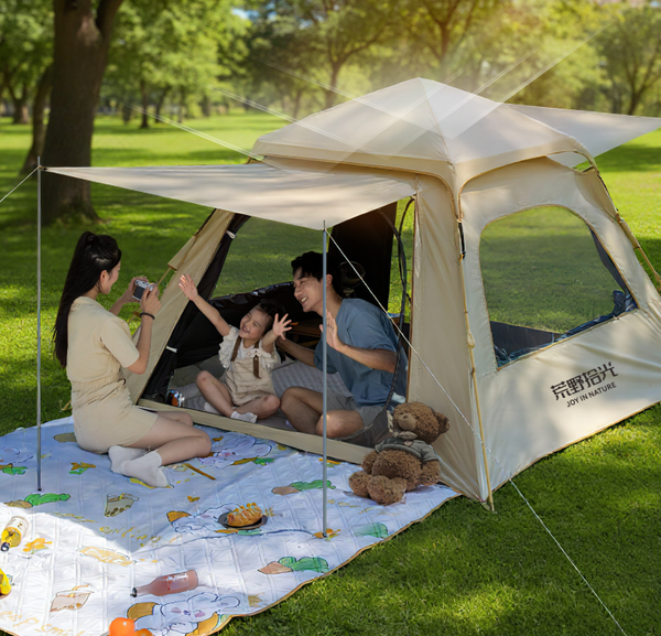 Instant Pop Up Camping Tent 6 Person Sunshade Shelter Hiking Fishing Outdoor AU