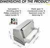 Electric Pizza Dough Roller Sheeter 0.03"-0.21" Thickenss Adjustable for Φ3"-15"