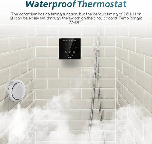 Steam Generator Machine Auto Drain Sauna Bath Shower Heating for Space 6-9 Cube