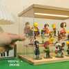 Clear Acrylic Display Case Stand With LED Light 5 Tier Storage Box Showcase