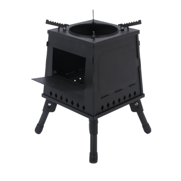 Wood Burning Camping Stove & Bag for Backpacking Outdoor Cooking Heating