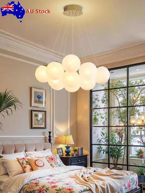 Modern Bubble Chandelier Lighting 13Light Glass Globe Pendant Hanging Light Lamp