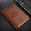 Premium RFID Blocking Leather Travel Passport Holder Secure ID Card Wallet Case