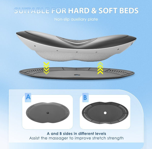 Electric Lumbar Traction Massager Adjustable Intensity Lower Back Pain Relief AU