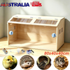 80CM Chick Brooder Box Wood with Digital Thermostat for Chicks Quail Hamsters AU