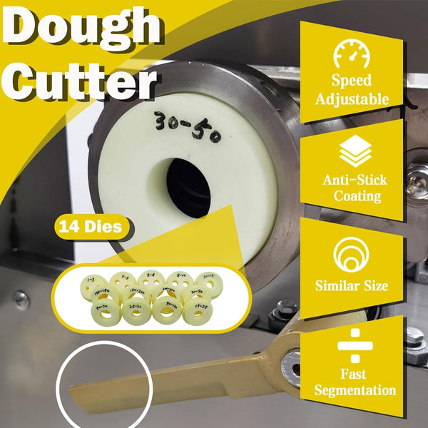 Commercial Dough Divider Electric Quantitative Dough Cutter 300g with 14 Molds