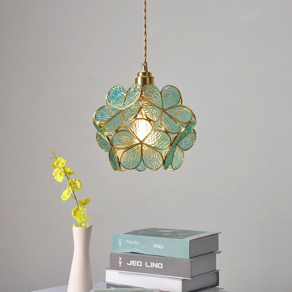 Pendant Light Vintage Light Fixtures With Glass Lampshade Modern Chandelier Lamp