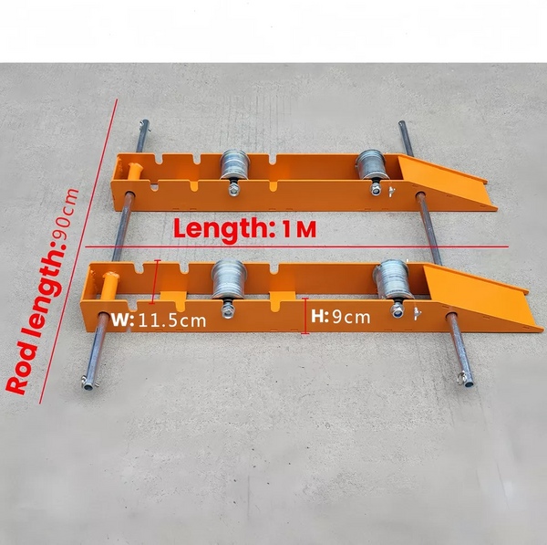 Industrial Cable Rack Cable Roller Stand w/Foldable Steel Base TangleFree System