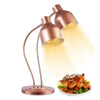 Food Heat Lamp 2 Head Stainless Steel Commercial Food Warmer Lamp 540° Rotation