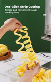 Automatic Potato Cutter Machine Spiral Potato for Curly Chips French Fries