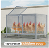 Poultry Cage Chicken Coop With Trough For Farming Breeding And Poultry Raising