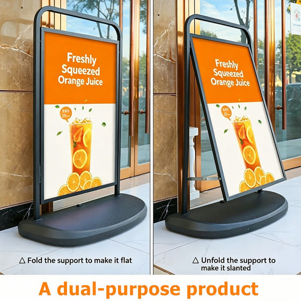 Outdoor Poster Stand Sign/Poster Holder Dual Use Advertising Display Stand