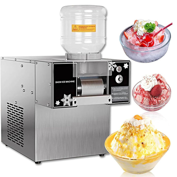 60KG/24H Commercial Snowflake Ice Machine Maker Countertop Milk Snow Ice Machine