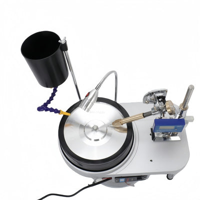 180W Gem Faceting Machine&Flat Grinder Jewel Polisher Crystal Engraving Drilling
