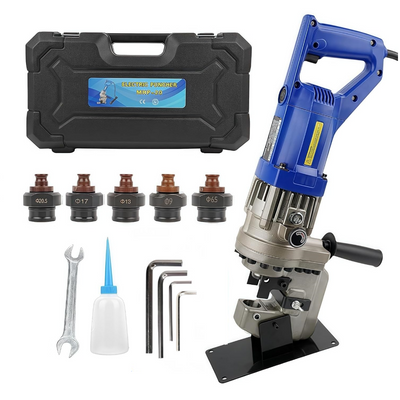 10T Electric Hydraulic Hole Puncher Metal for Angle Iron Aluminum Copper Plate