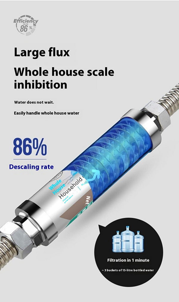 IPS Whole House Anti Lime Scale Water Descaler Softener System Filter