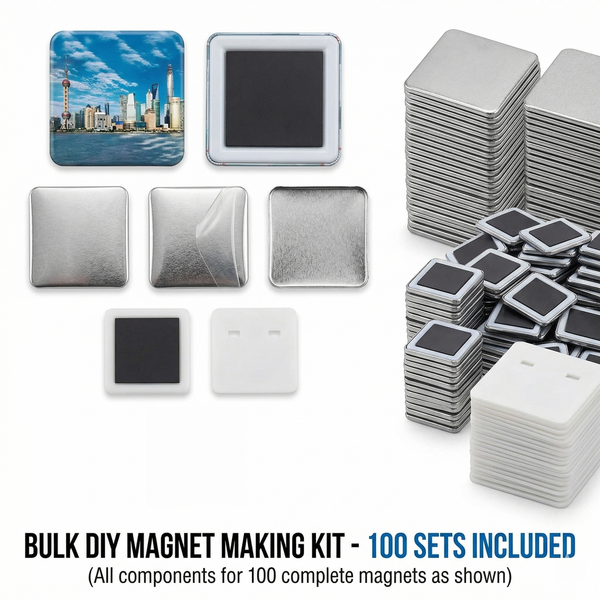 100pcs Refrigerator Magnet Consumables 50x50mm Fridge Magnet Maker Material