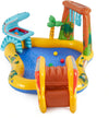 Inflatable Dinosaur Play Center Pool Playhouse Water Park with Kid Pool Slide