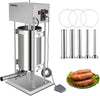 15L Electric Sausage Filler 5 Nozzles Sausage Maker Meat Stuffer Stainless Steel