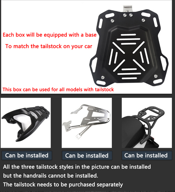 Top Box Motorcycle Luggage Case 65L Universal For BMW Suzuki Harley Honda Yamaha