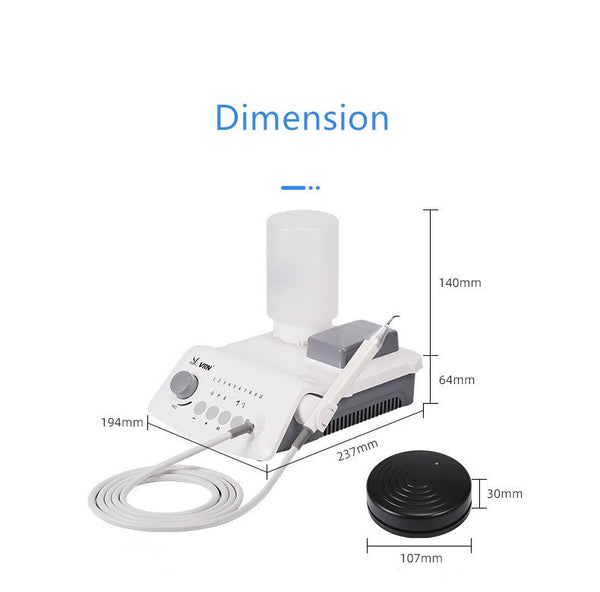 Dental Ultrasonic Plaque Remover Scaler Piezo LED Handpiece Tips Teeth Cleaning