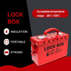 Padlock Group Lockbox Lockout Tagout Box Security 13 Guage with 5 Loto Locks AU
