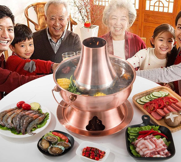 Chinese Charcoal Hotpot Cookware Hot Pot Copper Old Beijing Charcoal Pot