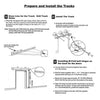6FT Barn Door Hardware Closet Track Kit 4 Door Gear Set 150kg Barn Door Track