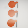 6" 7.7mm AR500 Steel Shooting Range Targets Target Tree Metal Paddles With Tubes