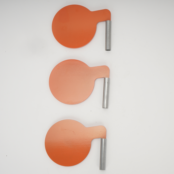 6" 7.7mm AR500 Steel Shooting Range Targets Target Tree Metal Paddles With Tubes