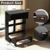 Wood Prayer Bench Stool Kneeler with Shelf and Cushion Church Prayer Table Chair