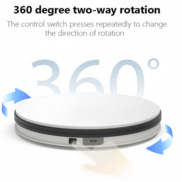 13.8inch Motorized Rotating Turntable 15KG Load 360° Rotating Display Stand AU