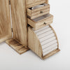 Large Wooden Jewellery Box Storage Mirror Organiser Necklace Rings Earring Gifts