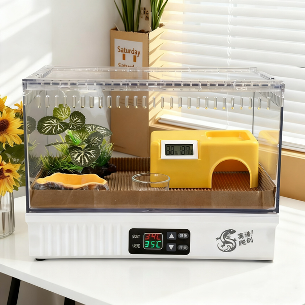 Thermal Reptile Terrarium Breathable Reptile Breeding Cage Breeding Habitat