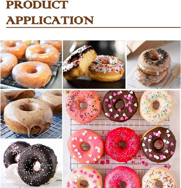 Commercial Automatic Donut Making Machine 5.5L Hopper Donut Maker 4 Row 1800p/h