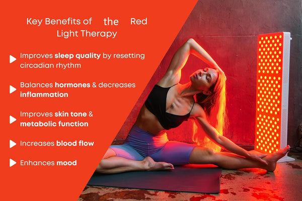 Red Light Therapy Panel 5 Wavelengths Full Body Infrared Light Therapy Relief