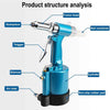 Air Hydraulic Pop Rivet Gun 2.4 3.2 4 4.8mm  Pneumatic Riveter Industrial 4-Size