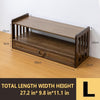 2-Tier Meditation Altar Table with Drawers 100% Bamboo Furniture for Displaying