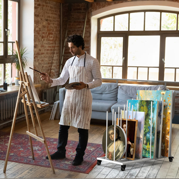 Art Drying Rack Painting Canvas Storage Rack Metal Drawing Storage Rack