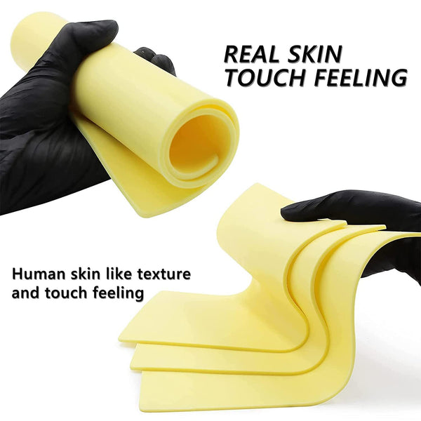 5/10PCS Tattoo Practice Fake Skin A4 3mm Thick  Reusable Silicone Double Sided