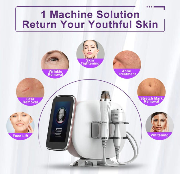 2 in 1 Golden RF Micron-eedle Machine with Cold Hammer Facial Skin Rejuvenation